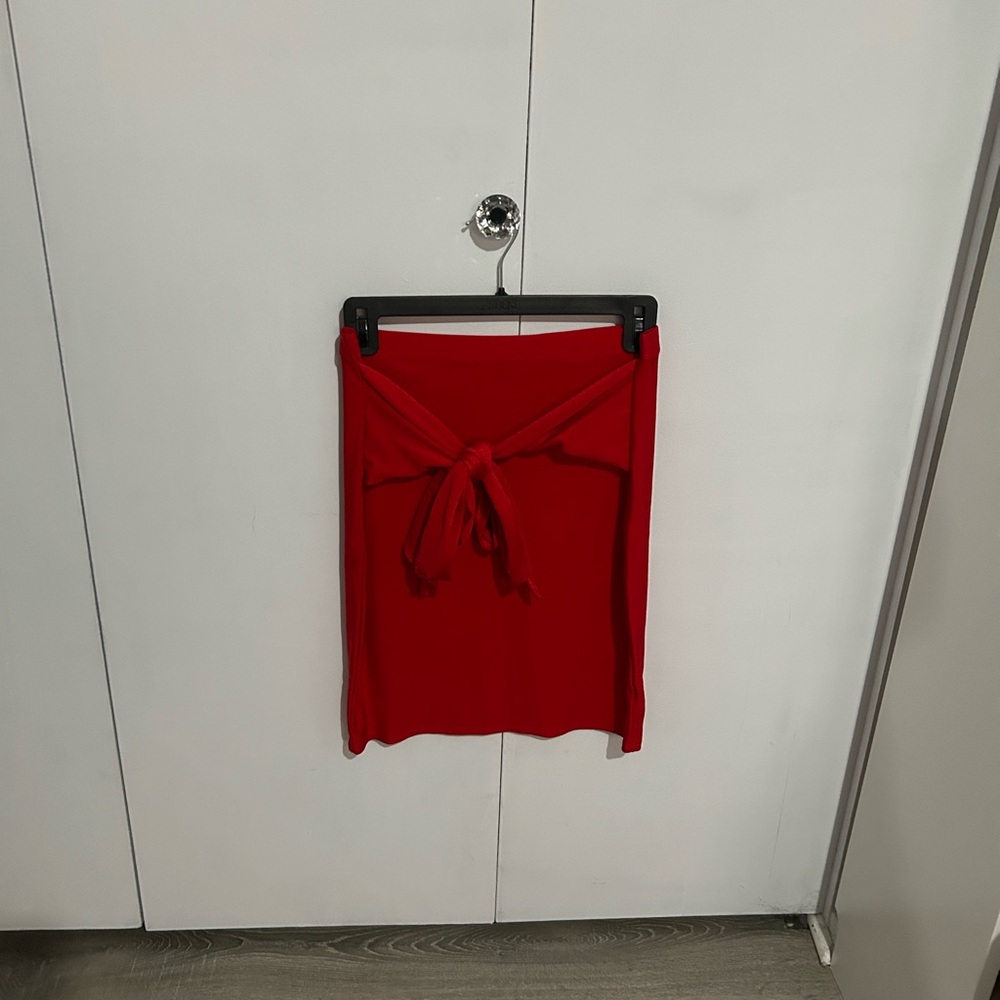 Urban Planet Red Wrap Pencil Skirt